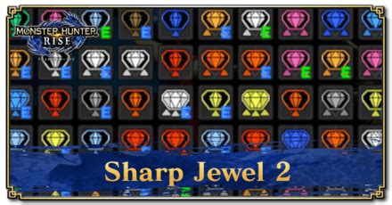 Sharp jewel 2  Hard Sniper Jewel 4 is a brand new Decoration debuting in the Sunbreak Expansion